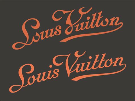 louis vuitton script font.